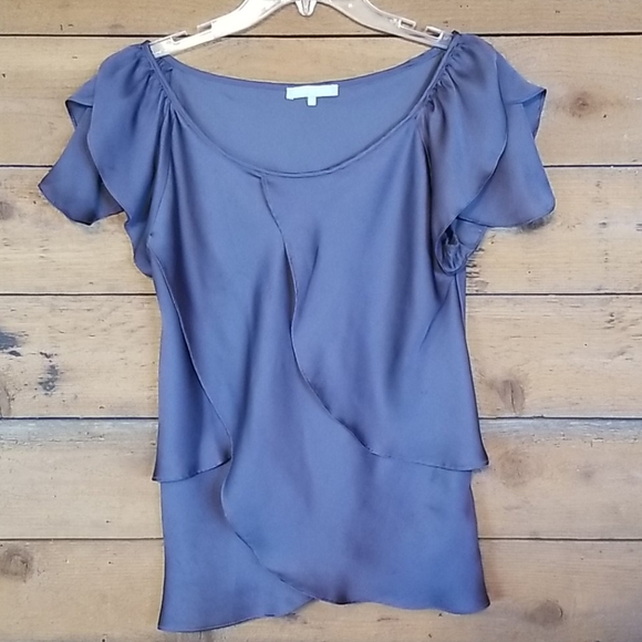 Violet & Claire Tops - Sateen Layered Blouse